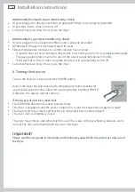 Preview for 48 page of Fisher & Paykel AeroCare DE7027G1 Installation Instructions And User Manual