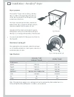 Preview for 10 page of Fisher & Paykel AeroDry Installation Instructions And User Manual