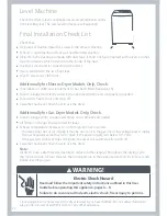 Preview for 32 page of Fisher & Paykel AeroSmart DE27CW1 Installation Instructions And User Manual