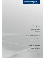 Fisher & Paykel Aerotech OB30 Series User Manual предпросмотр