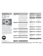 Fisher & Paykel CG305DNGX1 Quick Reference Manual preview