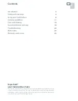 Preview for 3 page of Fisher & Paykel CG363MLDLGB1 User Manual