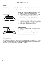 Предварительный просмотр 16 страницы Fisher & Paykel CG903D Manual