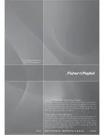 Предварительный просмотр 72 страницы Fisher & Paykel CI365DT Installation Instructions And User Manual