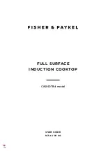 Preview for 1 page of Fisher & Paykel CI926DTB4 User Manual