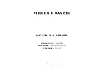 Fisher & Paykel CONTEMPORARY VB24SDEX1 Installation Manual preview