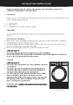 Preview for 8 page of Fisher & Paykel DC8060P Installation Manual/User Manual