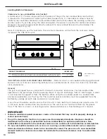 Preview for 12 page of Fisher & Paykel DCS BE Installation Manual/User Manual