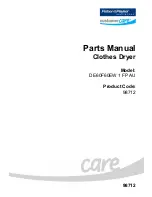 Preview for 1 page of Fisher & Paykel DE60F60EW 1 FP AU Parts Manual