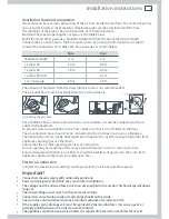 Preview for 7 page of Fisher & Paykel DE60F60EW1 Installation Instructions And User Manual