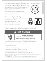 Preview for 23 page of Fisher & Paykel DE60FA2 Installation Instructions And User Manual