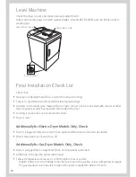 Preview for 28 page of Fisher & Paykel DE60FA2 Installation Instructions And User Manual