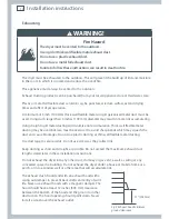 Preview for 14 page of Fisher & Paykel DE62T27D Installation Instructions And User Manual