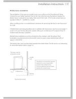 Preview for 13 page of Fisher & Paykel DE62T27DW2 Installation Instructions And User Manual