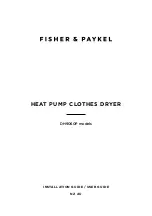 Fisher & Paykel DH9060P Installation Manual/User Manual preview
