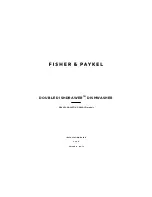 Fisher & Paykel DishDrawer DD24DTI Installation Manual preview