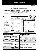 Fisher & Paykel DishDrawer DD603I Integrated Accessory Installation Manual preview