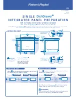 Preview for 7 page of Fisher & Paykel DishDrawer DD603I Integrated Accessory Installation Manual