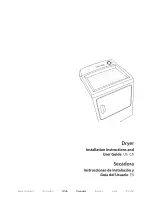 Preview for 1 page of Fisher & Paykel Dryer Installation Instructions Manual