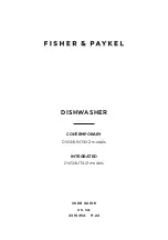 Preview for 1 page of Fisher & Paykel DW24UNT4X2 User Manual