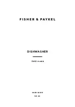 Fisher & Paykel DW60 User Manual предпросмотр