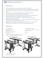 Preview for 6 page of Fisher & Paykel DW60DOX Series Installation Instructions And User Manual