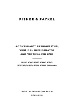 Fisher & Paykel E388 Installation Manual/User Manual preview