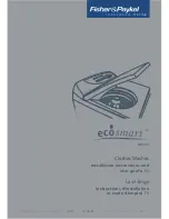 Fisher & Paykel ecosmart GWL11 Installation Instructions And User Manual предпросмотр