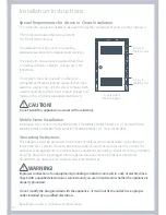 Предварительный просмотр 10 страницы Fisher & Paykel ecosmart GWL11 Installation Instructions And User Manual