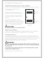 Preview for 10 page of Fisher & Paykel ecosmart GWL15 Installation Instructions And User Manual