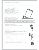 Preview for 4 page of Fisher & Paykel excellence GWC12 Installation Instructions And User Manual