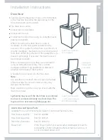 Preview for 5 page of Fisher & Paykel excellence GWC12 Installation Instructions And User Manual