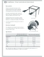 Preview for 10 page of Fisher & Paykel Front loading dryers Installation Instructions And User Manual