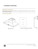 Fisher & Paykel HC120PHTX1 Installation Instructions Manual preview