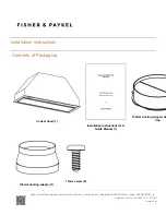 Preview for 1 page of Fisher & Paykel HP60 Installation Instructions Manual