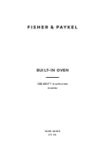 Fisher & Paykel OB24SDPT User Manual предпросмотр