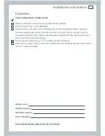 Предварительный просмотр 11 страницы Fisher & Paykel OB60DDEX2 Installation Instructions And User Manual