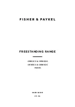 Preview for 1 page of Fisher & Paykel OR30SCG User Manual