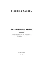 Preview for 1 page of Fisher & Paykel OR30SCG6 User Manual