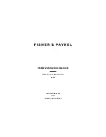 Fisher & Paykel OR36SCG4 Installation Manual preview