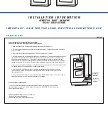 Предварительный просмотр 2 страницы Fisher & Paykel OS301 Installation Information