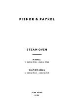 Предварительный просмотр 1 страницы Fisher & Paykel OS60SDTB1 User Manual