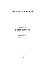 Fisher & Paykel PROFESSIONAL EB30PSX1 User Manual preview