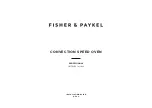 Fisher & Paykel PROFESSIONAL OM76NPX1 Installation Manual предпросмотр