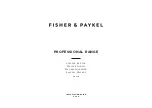 Fisher & Paykel RDV3-304 Installation Manual preview