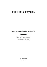 Preview for 1 page of Fisher & Paykel RDV3-485GD User Manual