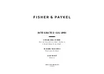 Fisher & Paykel RS1884F Installation Manual preview