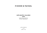 Preview for 10 page of Fisher & Paykel RS1884FJ Installation Manual