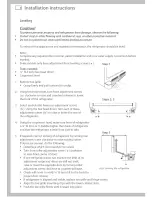 Preview for 10 page of Fisher & Paykel RX216 Installation Instructions And User Manual