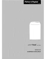 Fisher & Paykel Smartload DGGX1US Installation Instructions Manual preview